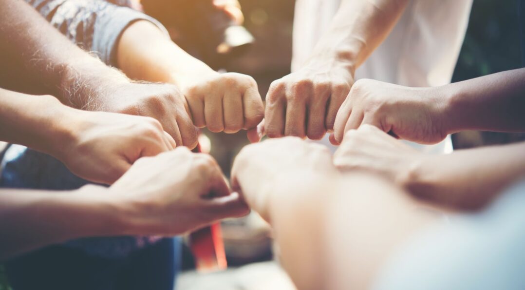 Team hands
