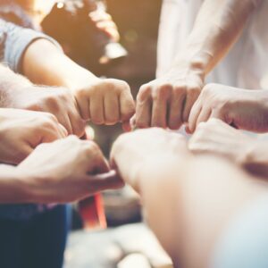Team hands